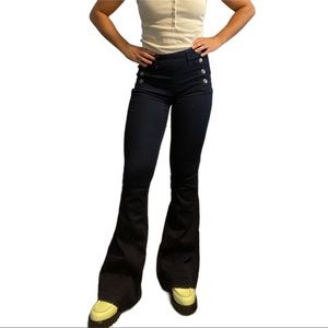 Express Jeans Dark Navy Bell Bottoms